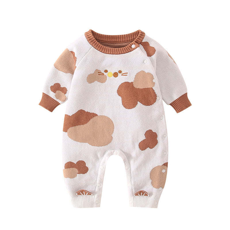 Baby Cartoon Graphic Quality Handknit Design Fashion Jumpsuit