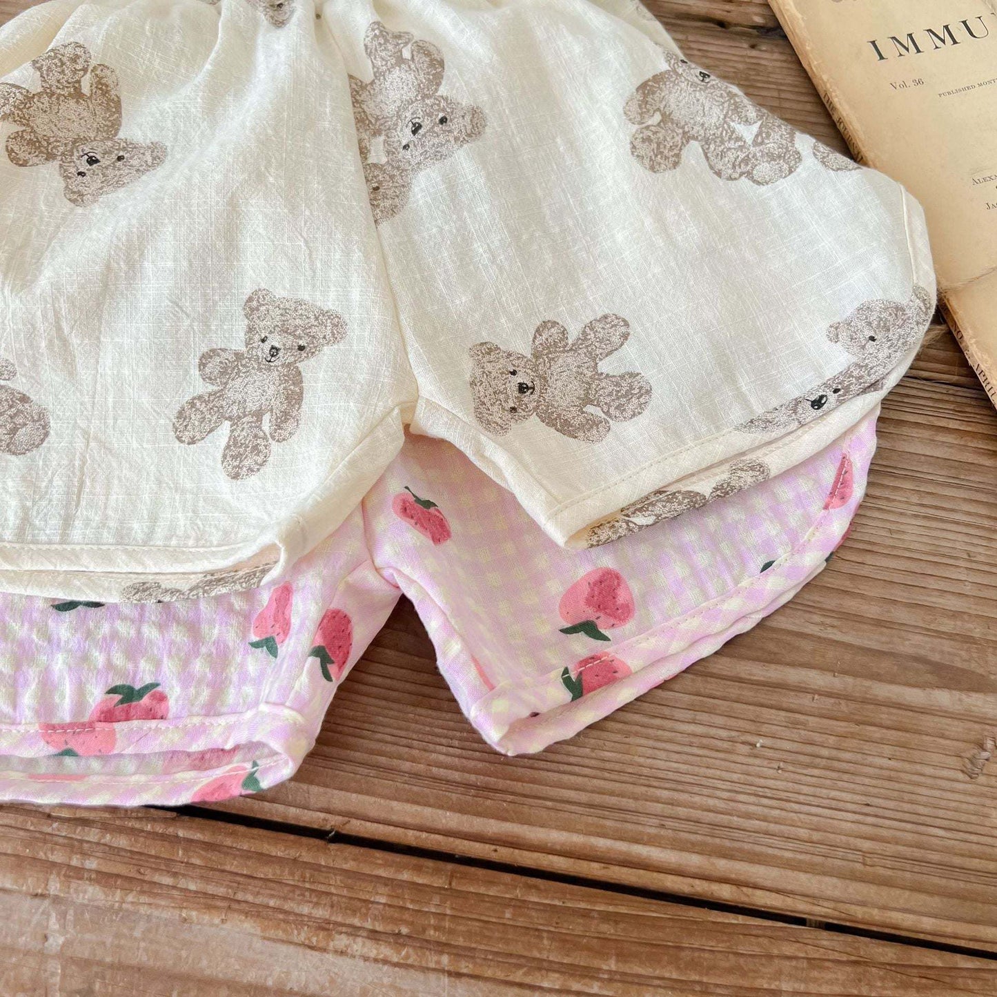 Baby Animal Print Sling Tops Combo Shorts 2-Pieces Sets
